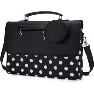 Laptop Shoulder Bag for 13-15 '' Notebook PU leather Computer Protective Sleeve